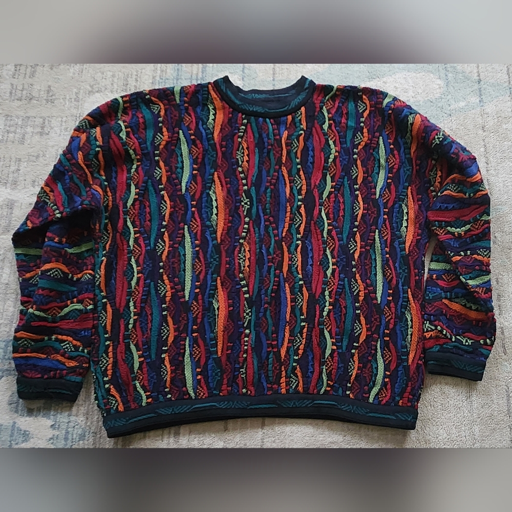Vintage COOGI Sweater. Colorful. Size 1X.
